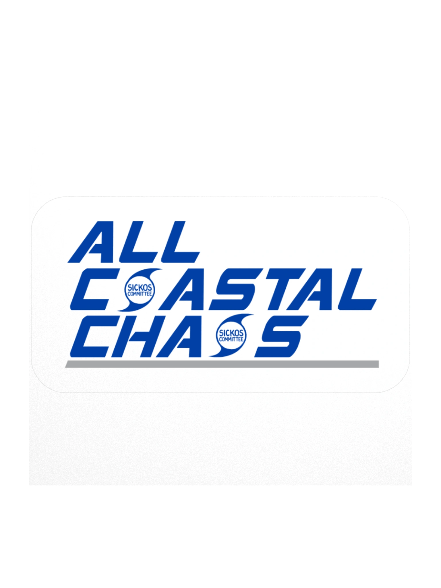All Coastal Chaos Sticker 3" x 3" product image (1)