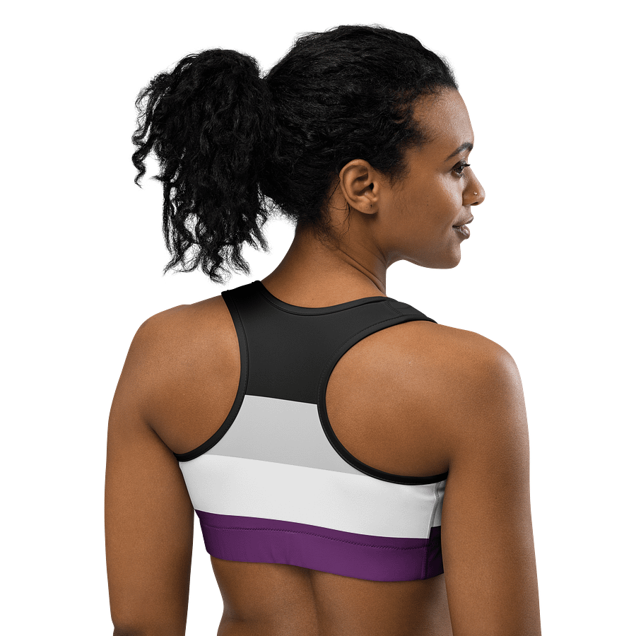 Asexual Pride Flag Sports Bra product image (4)