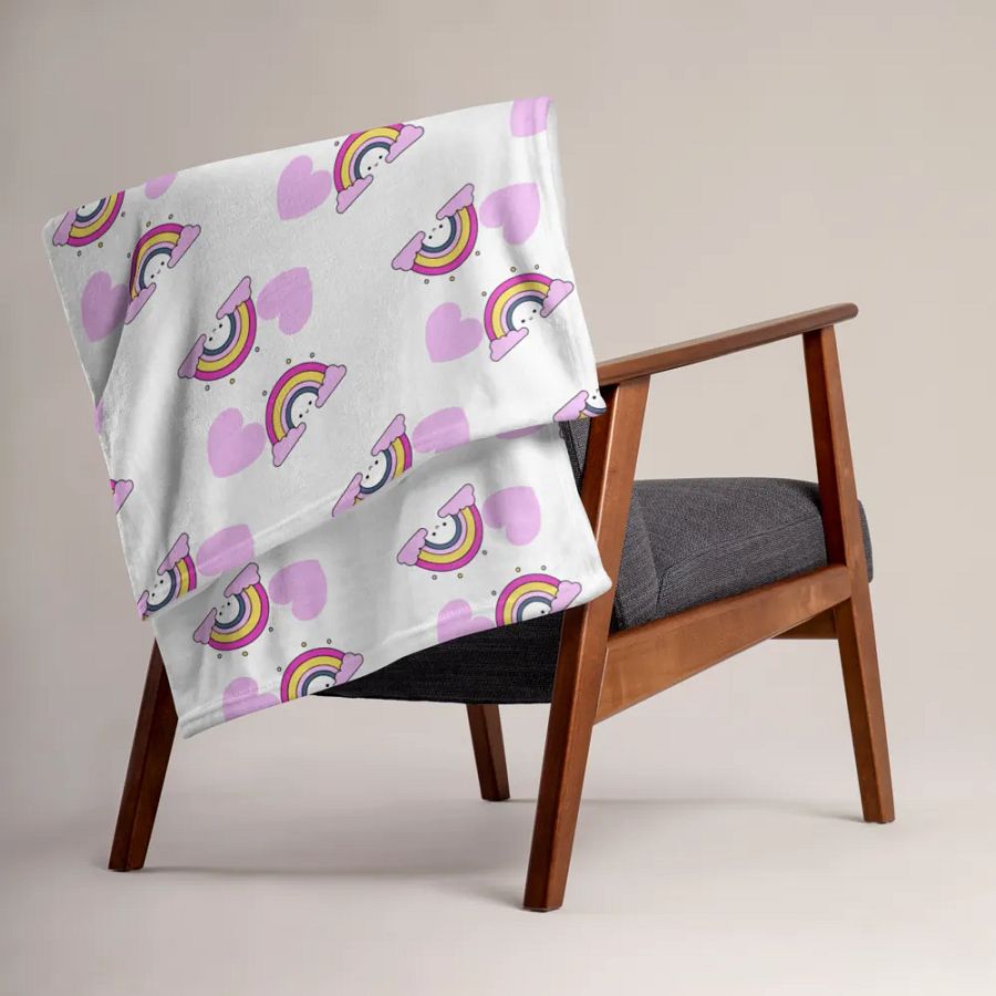 Sweetheart Rainbow Snuggle Blanket product image (4)