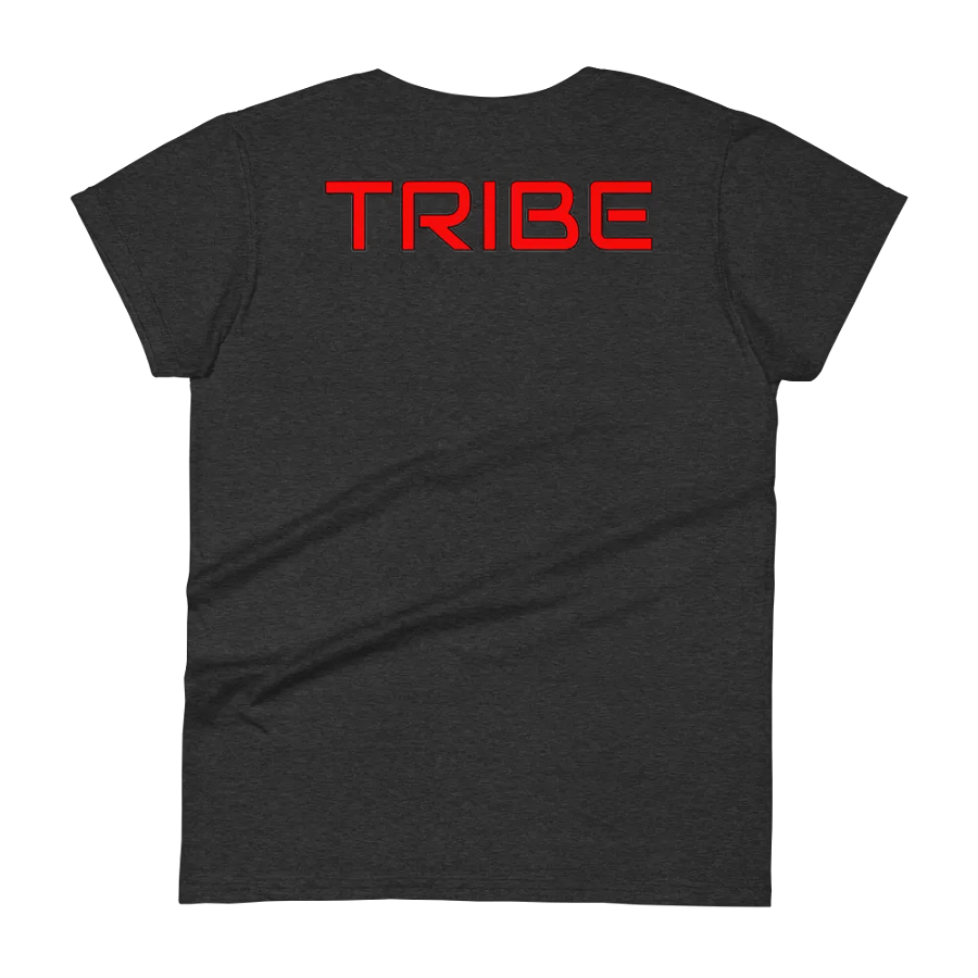 Women's CRT Paint Splatter Front | Red Tribe Back Print Gildan Middleweight T-Shirt product image (5)