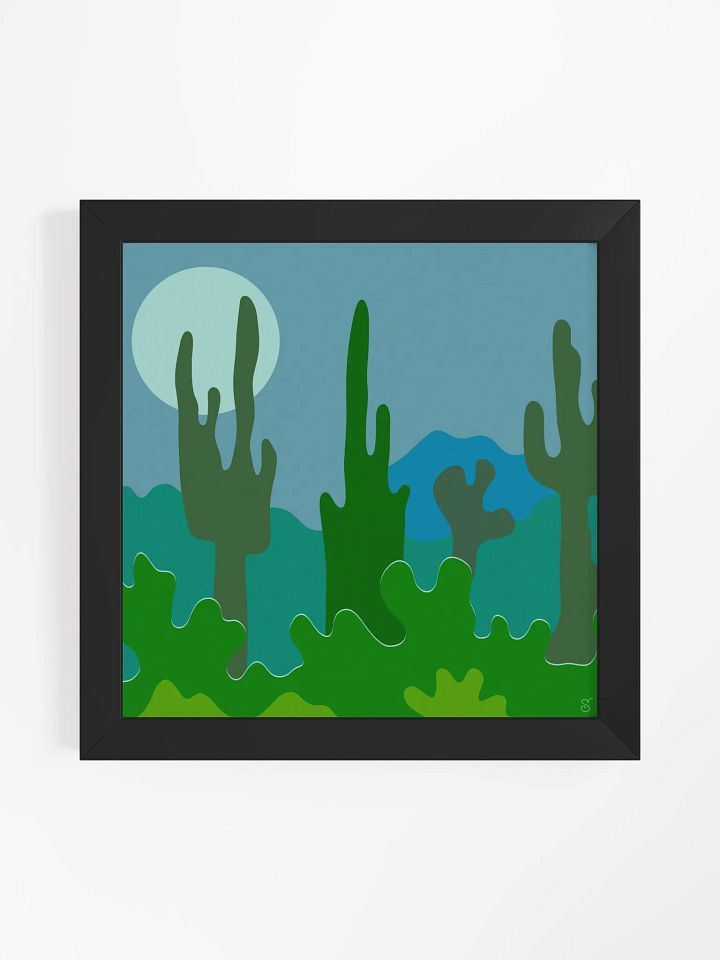 Twilight Oasis Framed Poster - Abstract Landscape No. 4 product image (10)