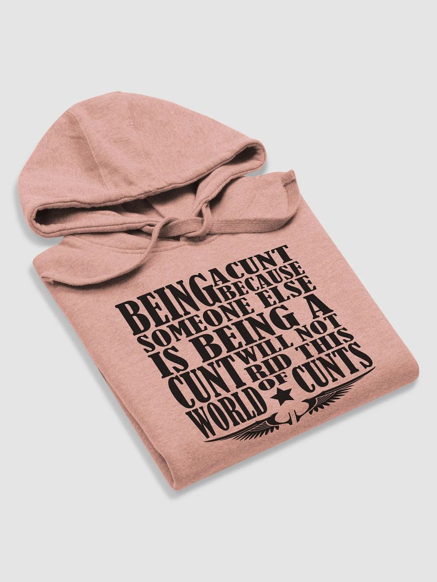Stop Being A Cunt - Black Lettering - Cotton Heritage Unisex Premium Hoodie product image (4)