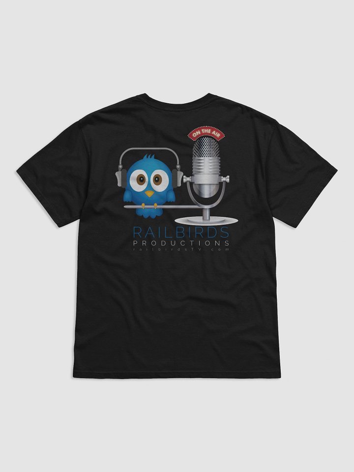 Unisex Black Railbirds Heavyweight Tee product image (1)
