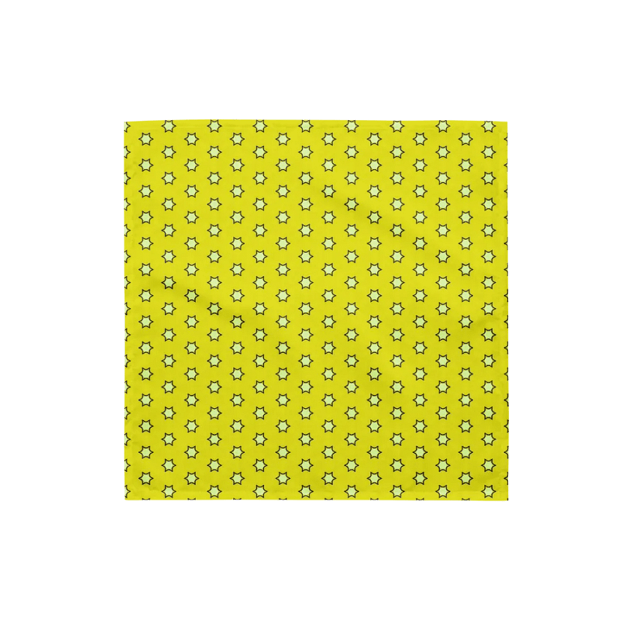 Pet's yellow star print bandana product image (2)