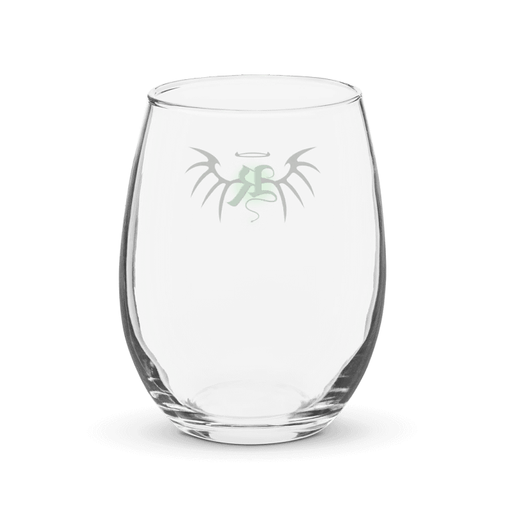RafaZafar Logo Stemless Wineglass (green aura) product image (2)