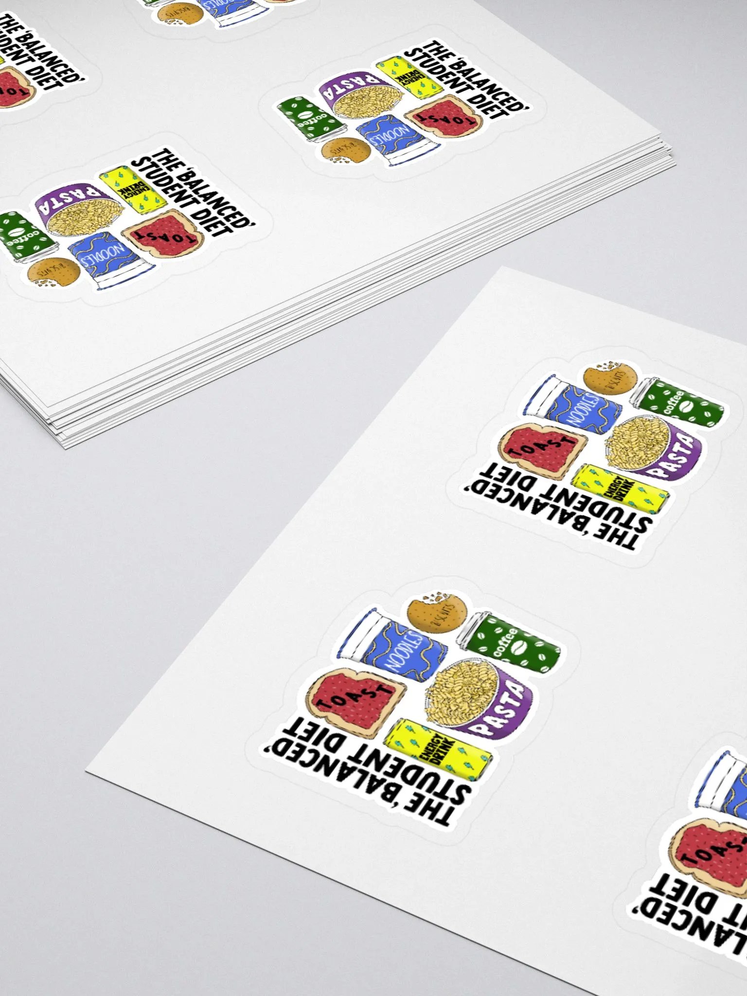 Student Diet Sticker (MEDIUM Sheet) product image (4)
