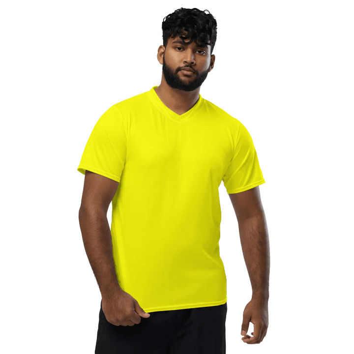 Bright Yellow Unisex Sports Jersey product image (1)