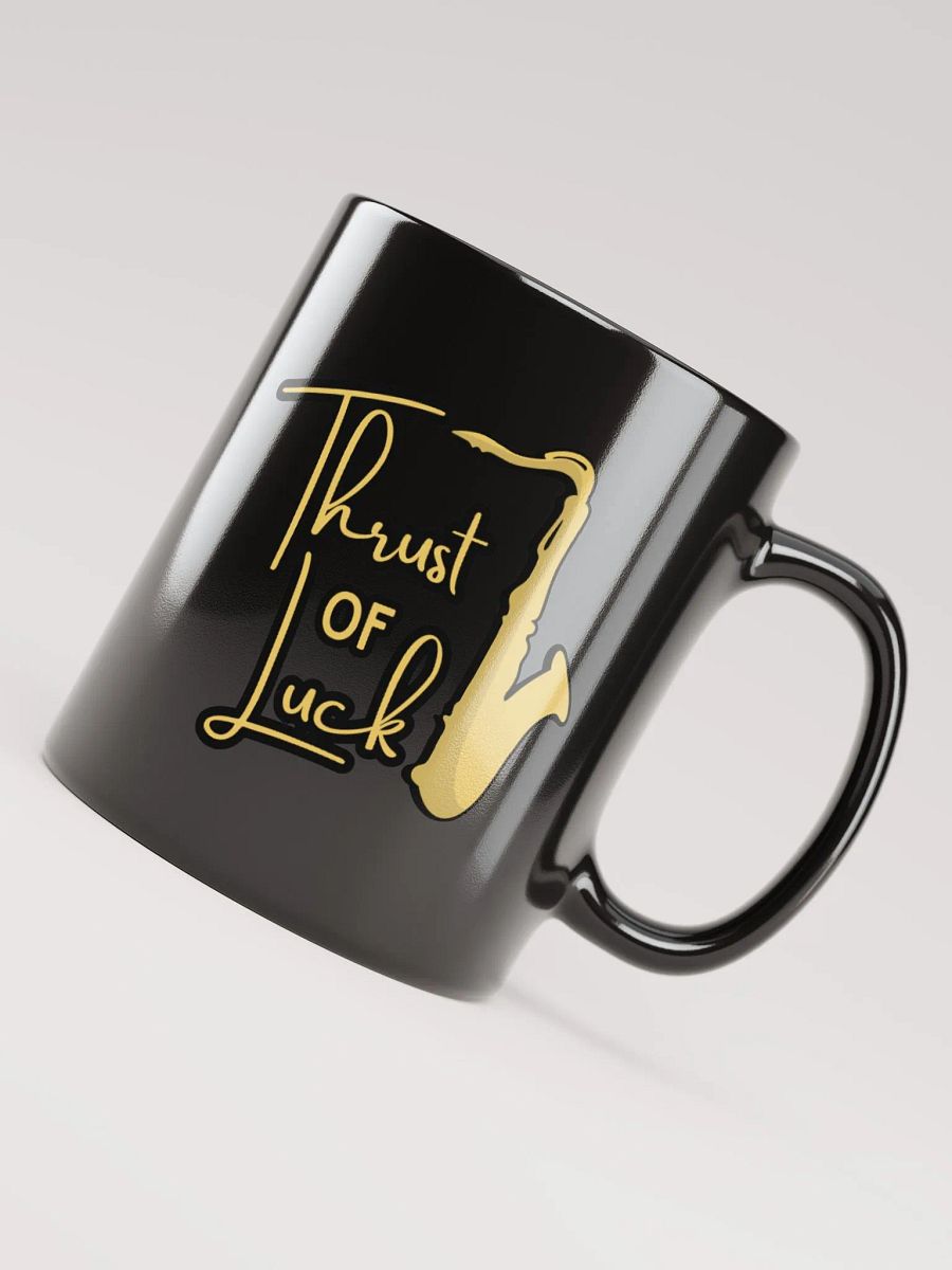 Thrust of Luck Black Glossy Mug product image (5)