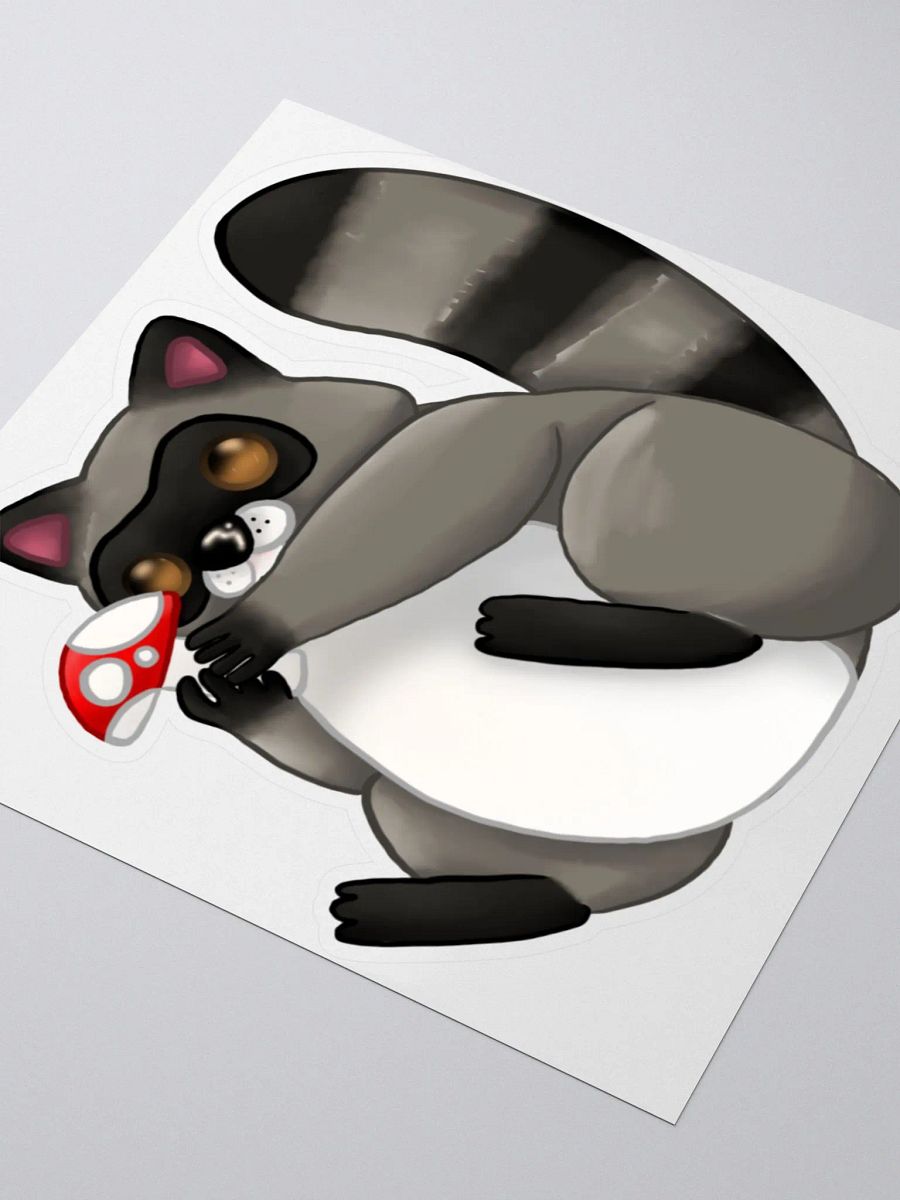 Cute Racoon sticker product image (3)