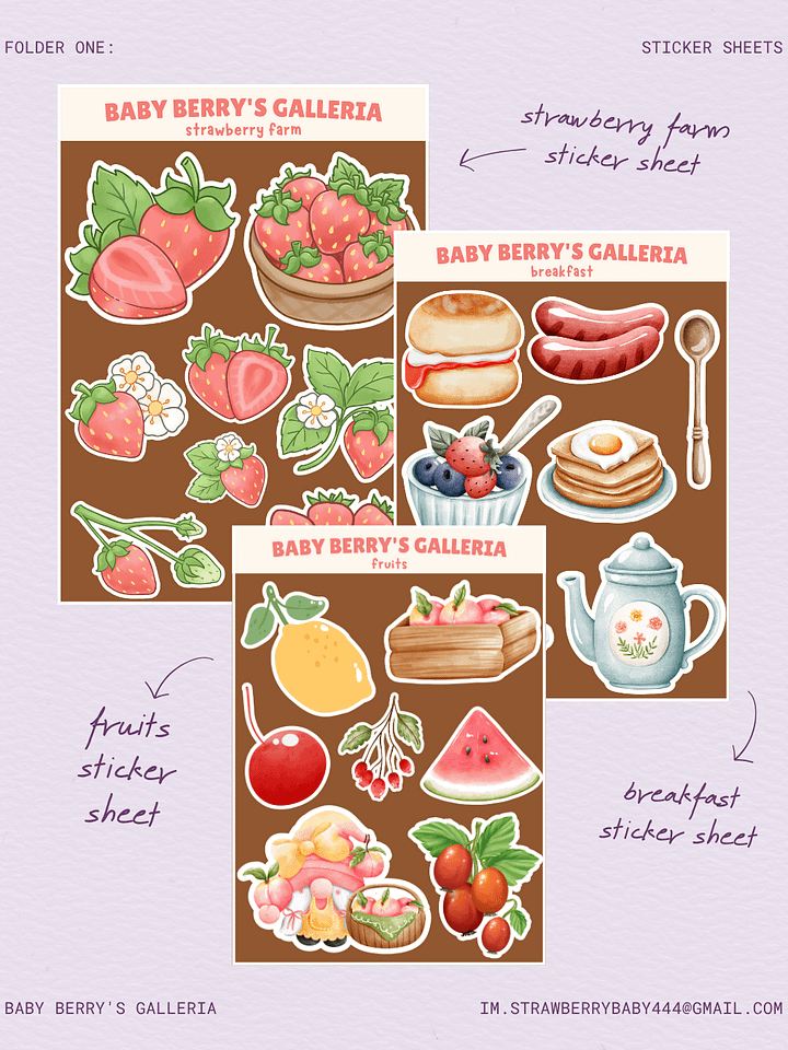 Berry Sweet Sticker Pack product image (1)