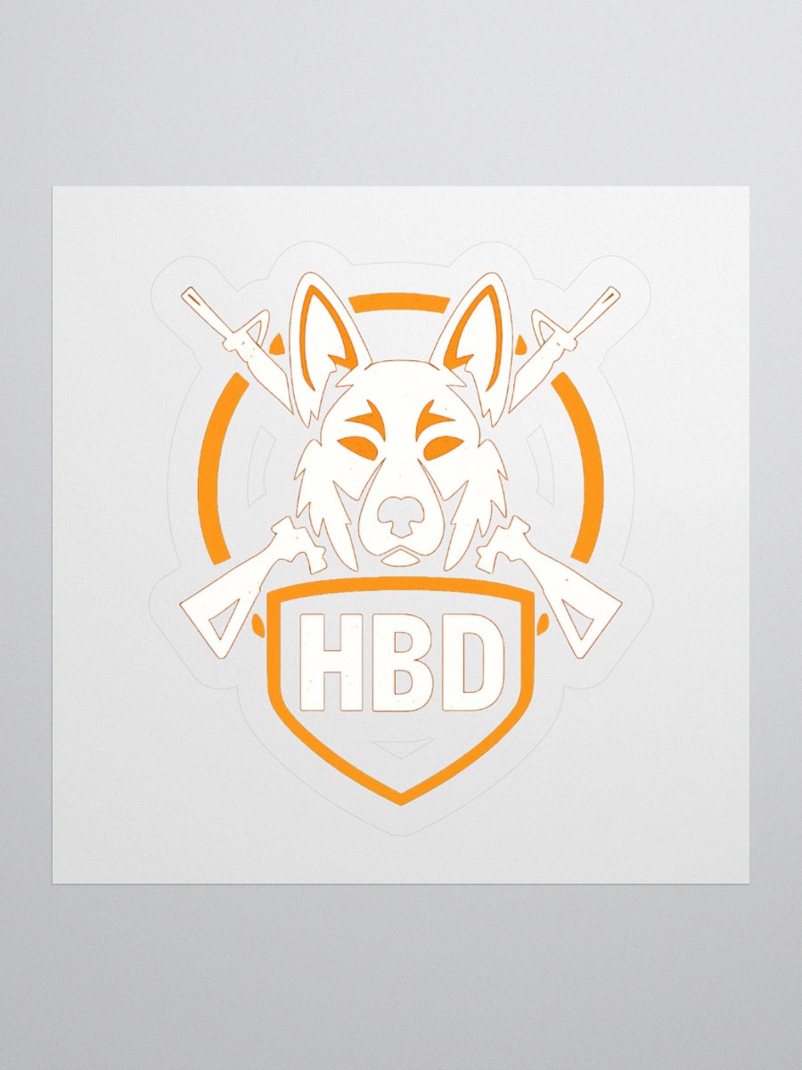 HBD Gaming Transparent Dog Head Decal product image (1)