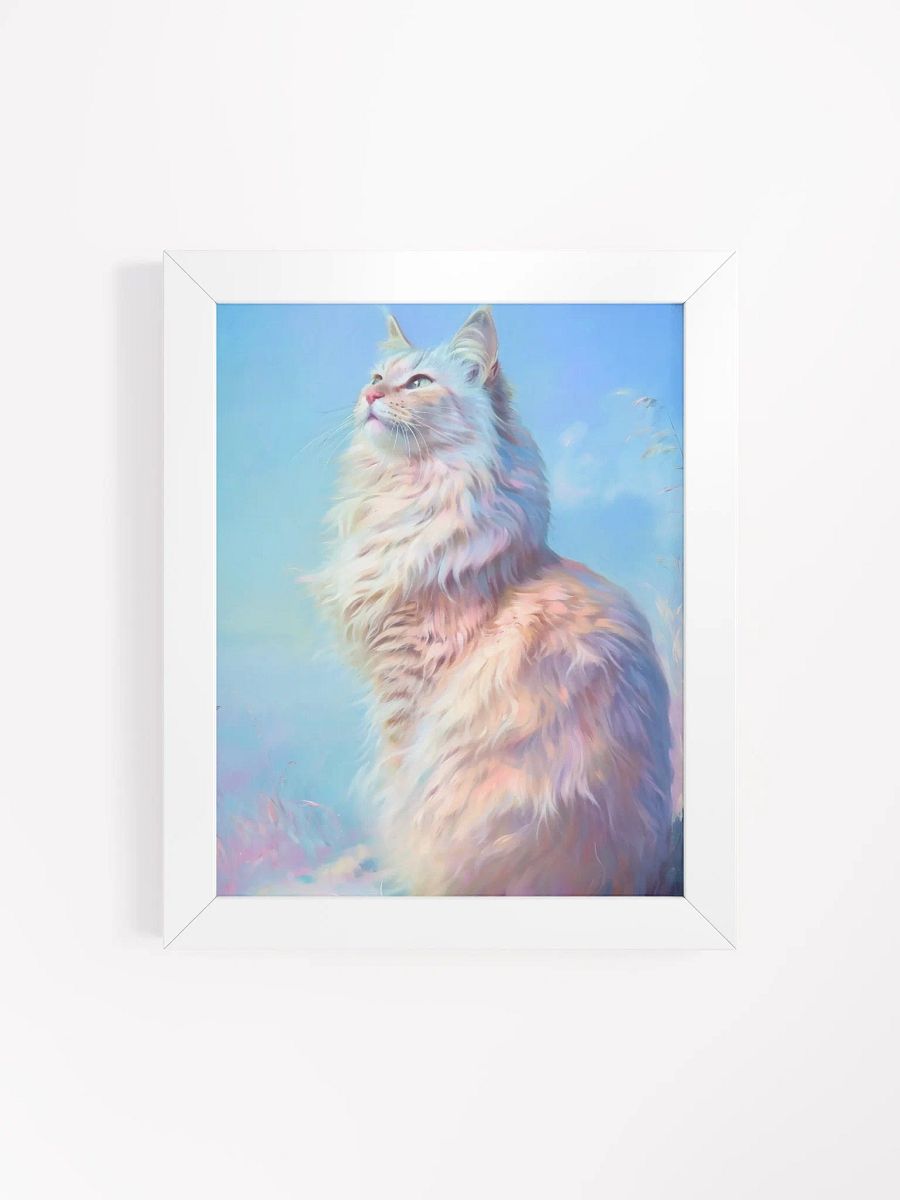 Whimsical Fluffy Cat Framed Poster product image (4)