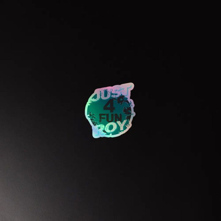 Just4FunRoy logo Holo sticker product image (2)