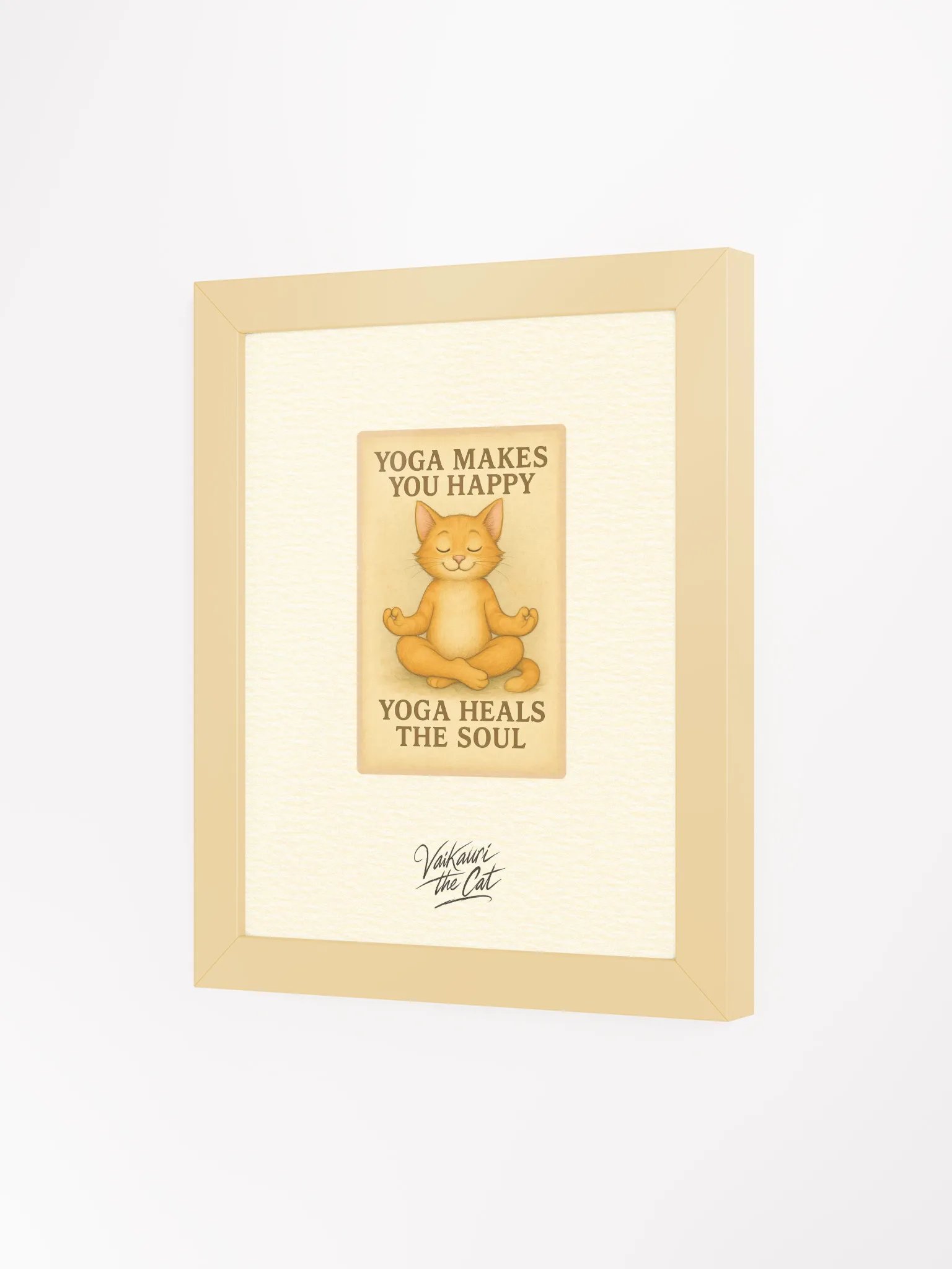 Vaikauri Cat Yoga Artprint product image (5)