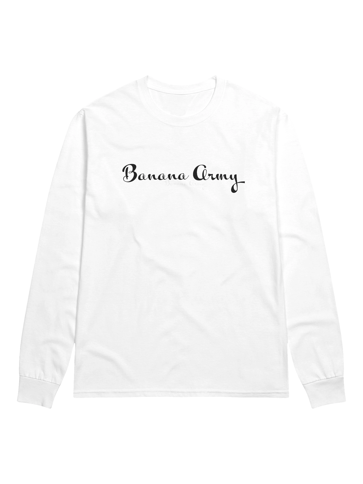 White Banana Army Long Sleeve Shirt product image (1)