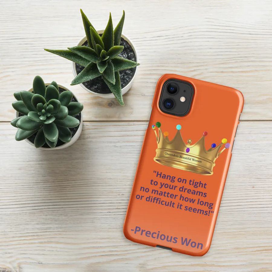 Queendom Beautiful Women iPhone® Snap Case (Orange/Amber) product image (6)