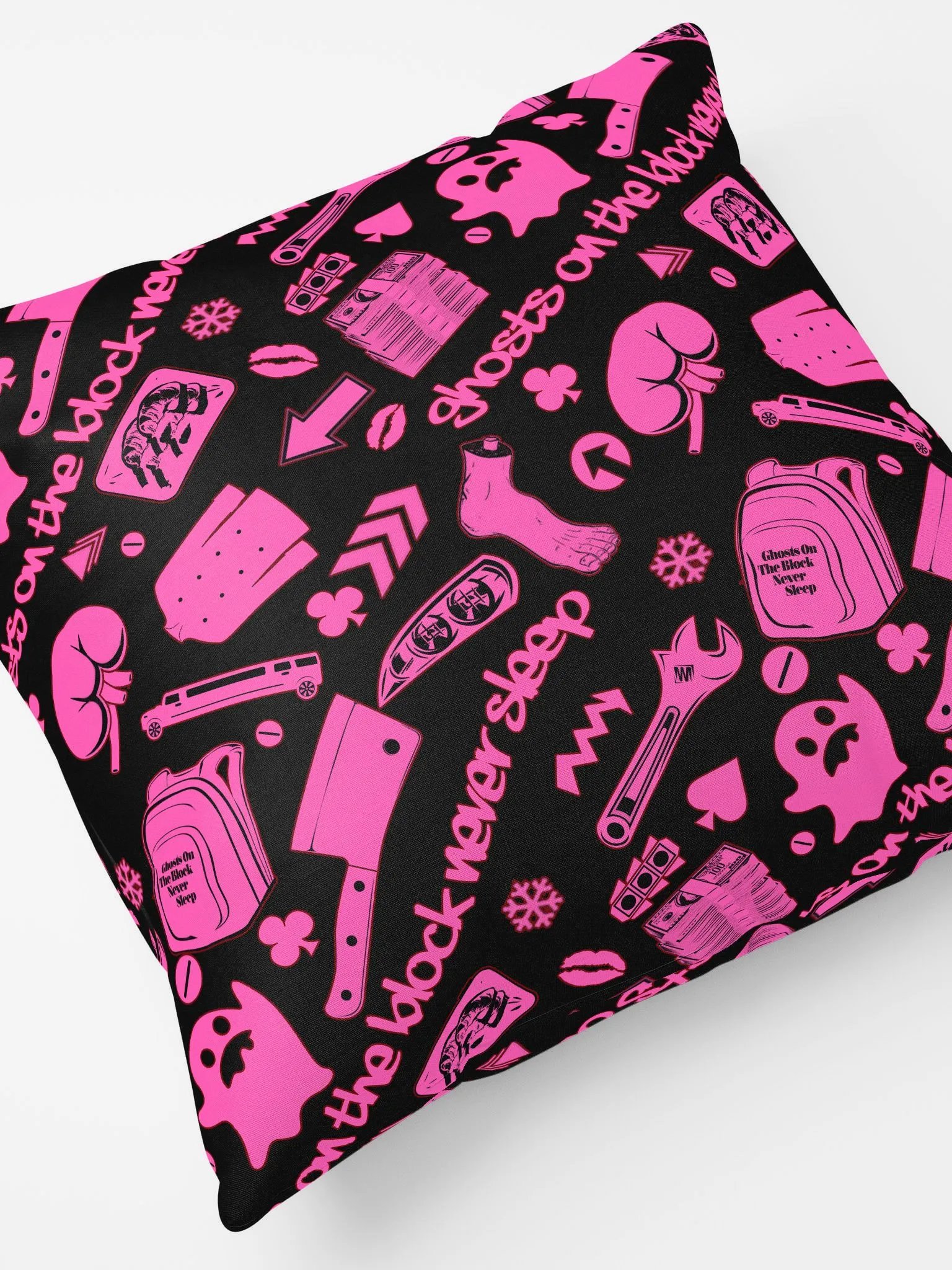 A8M - Ghosts On The Block Never Sleep Shorty Pillow (Pink November) product image (4)