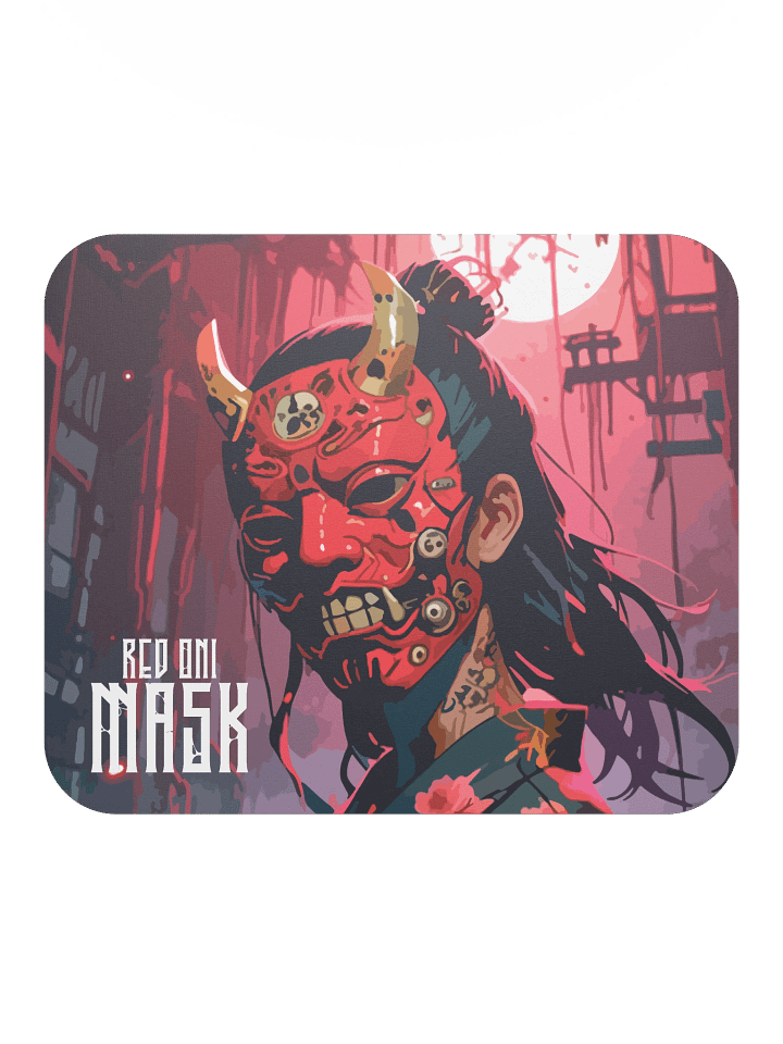 Moody Red Oni Mouse Pad product image (2)