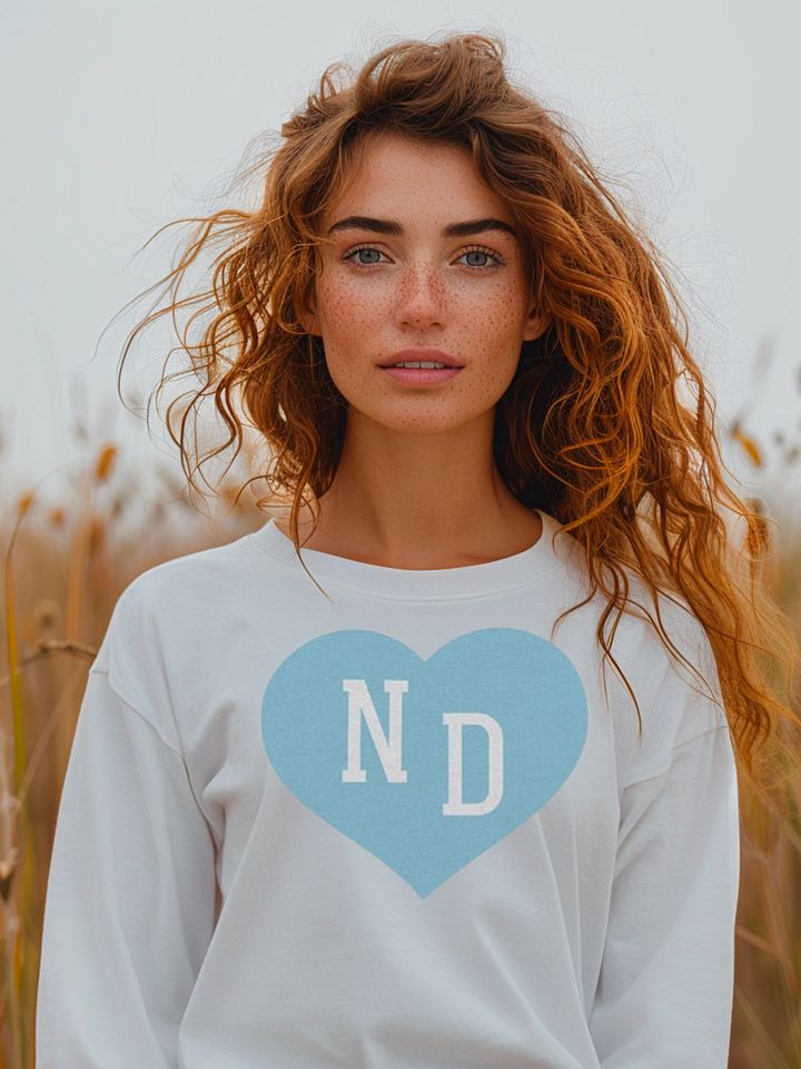 ND Heart Blue Long Sleeve product image (1)
