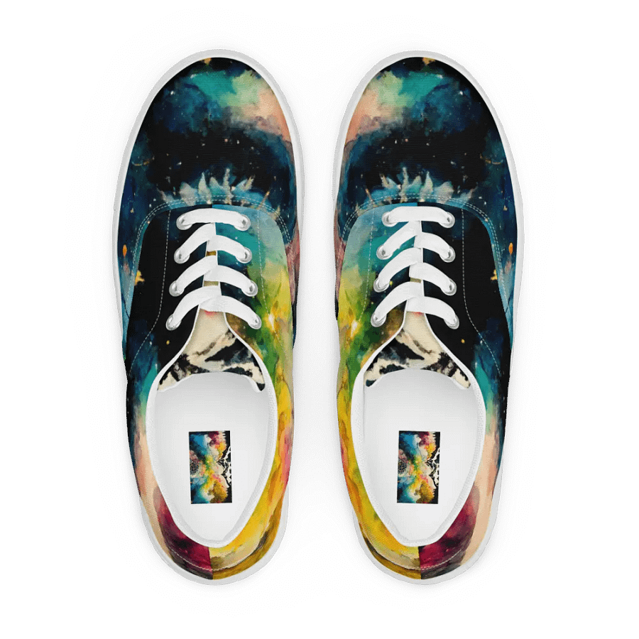Starry Night women's canvas Lace-Up Shoes product image (1)
