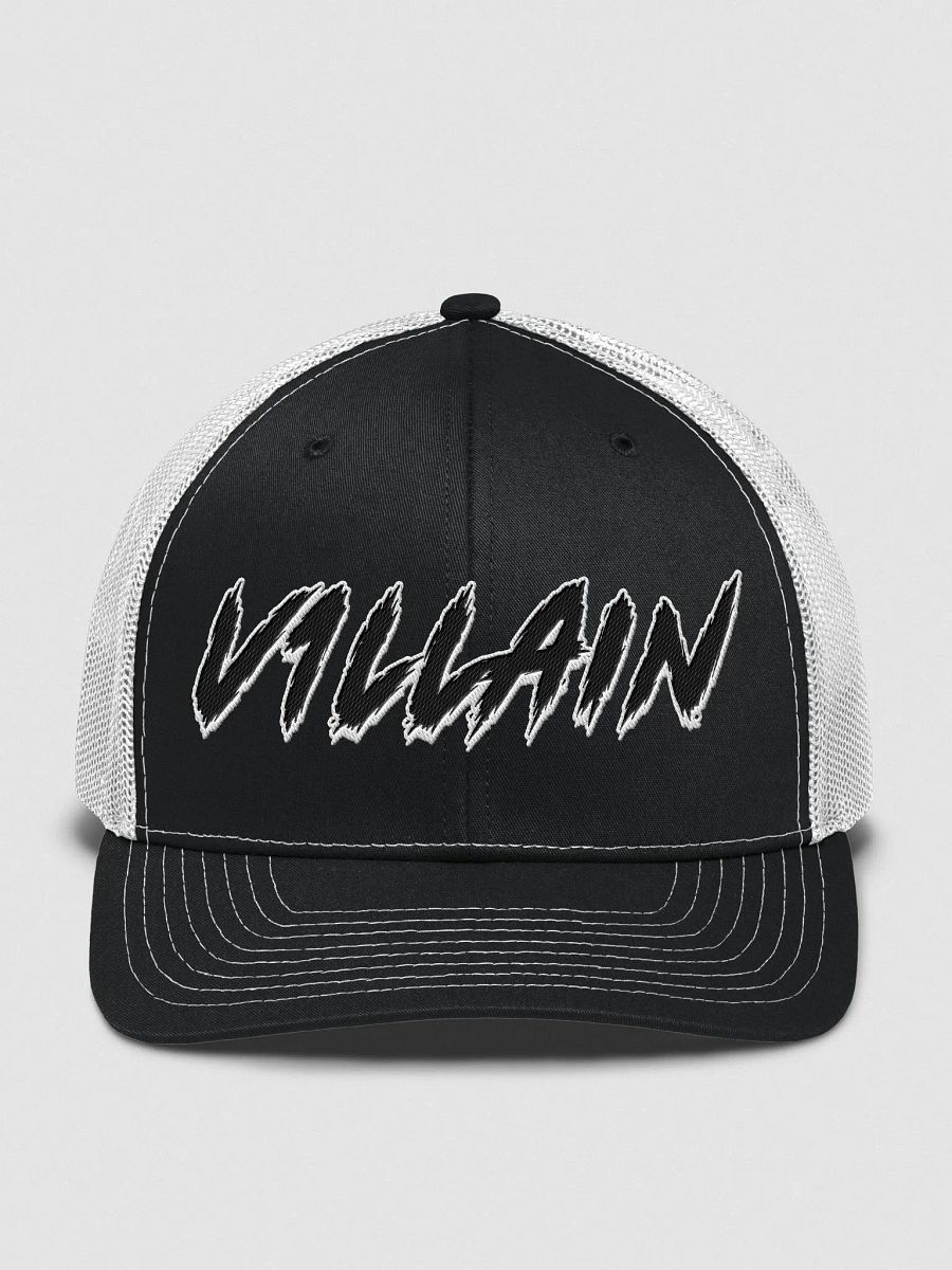 V1LLAIN TRUCKER CAP (White Outline) product image (1)