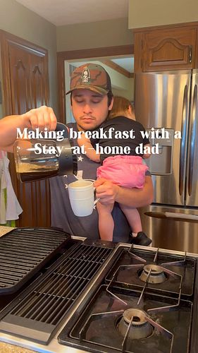 Come make breakfast with me. #goodmorning #familytime