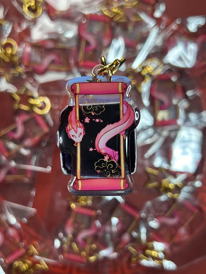 Year of the Dragon Scroll - Cherry Blossom Ver. - Charm product image (1)