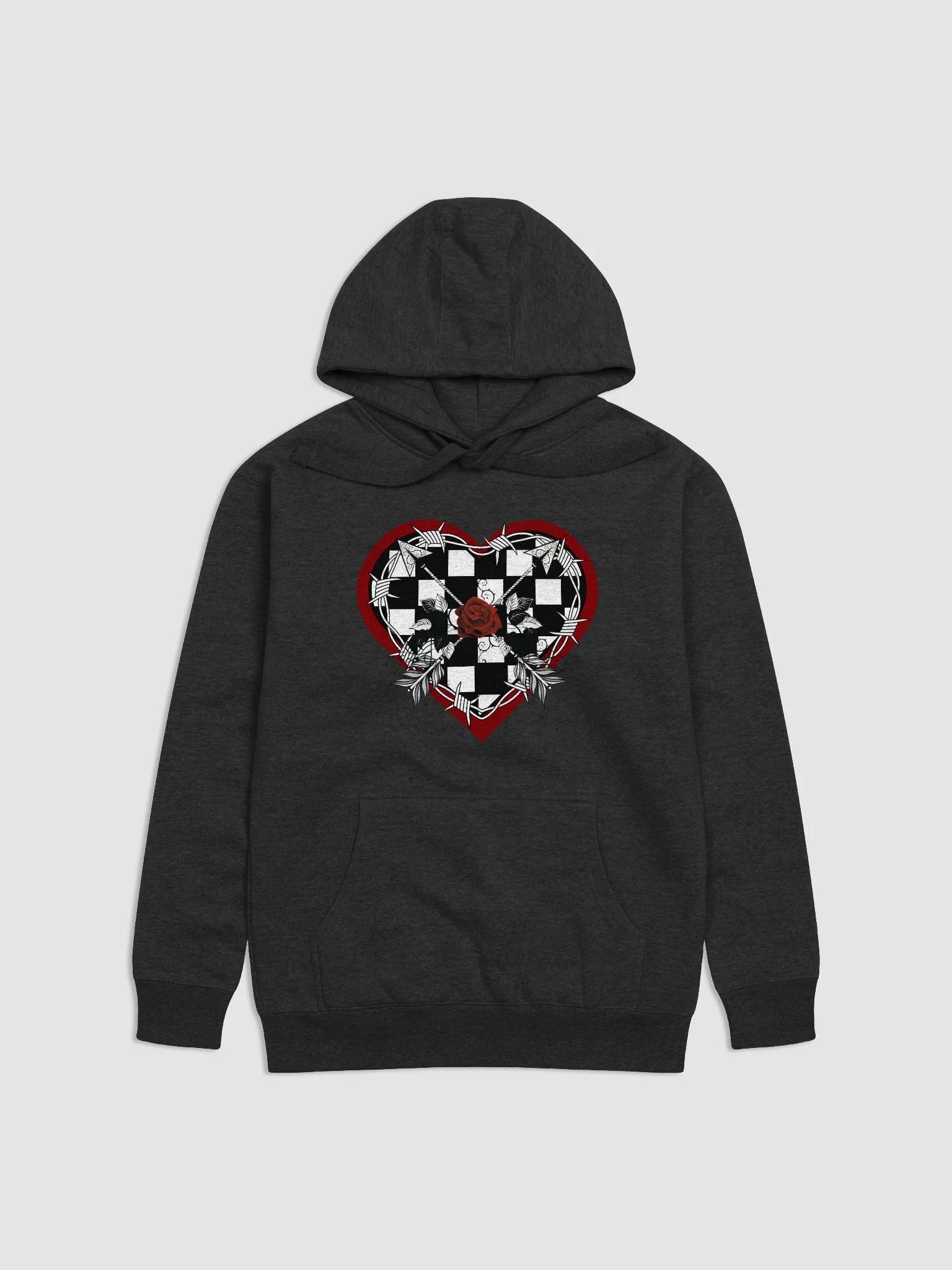 Checkered Heart Hoodie product image (3)