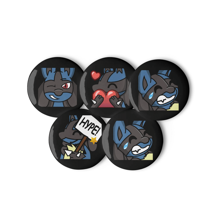 SirFuzzballTV Pin Badges - Lucario product image (2)