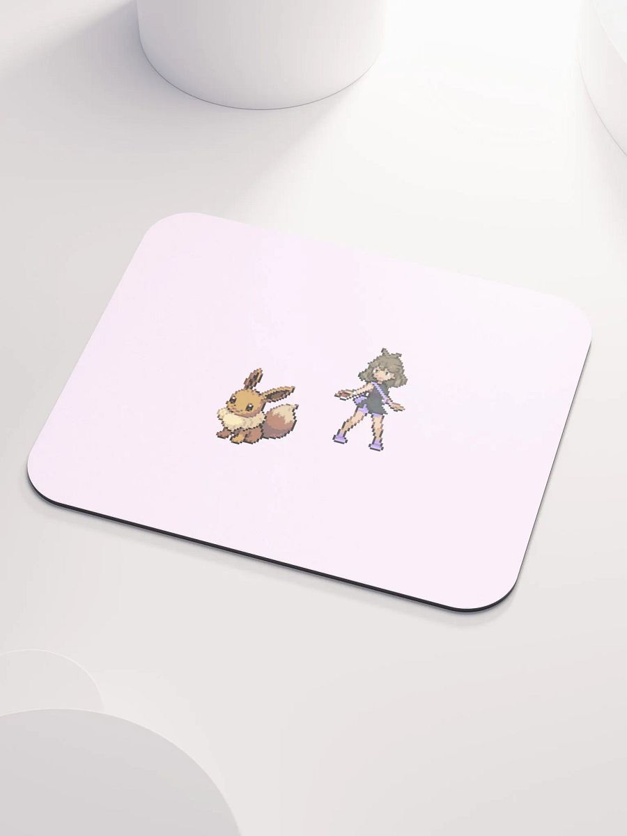 Pixel Art Pokemon Trainer & Eevee Mouse Pad product image (3)