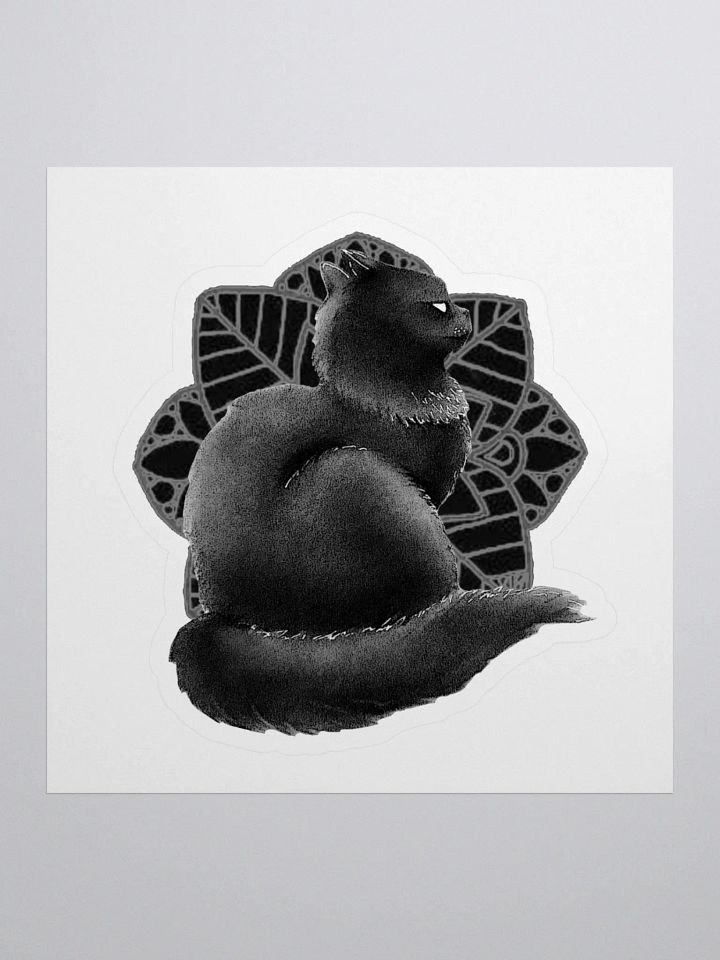 BWFlowerCATSticker product image (1)