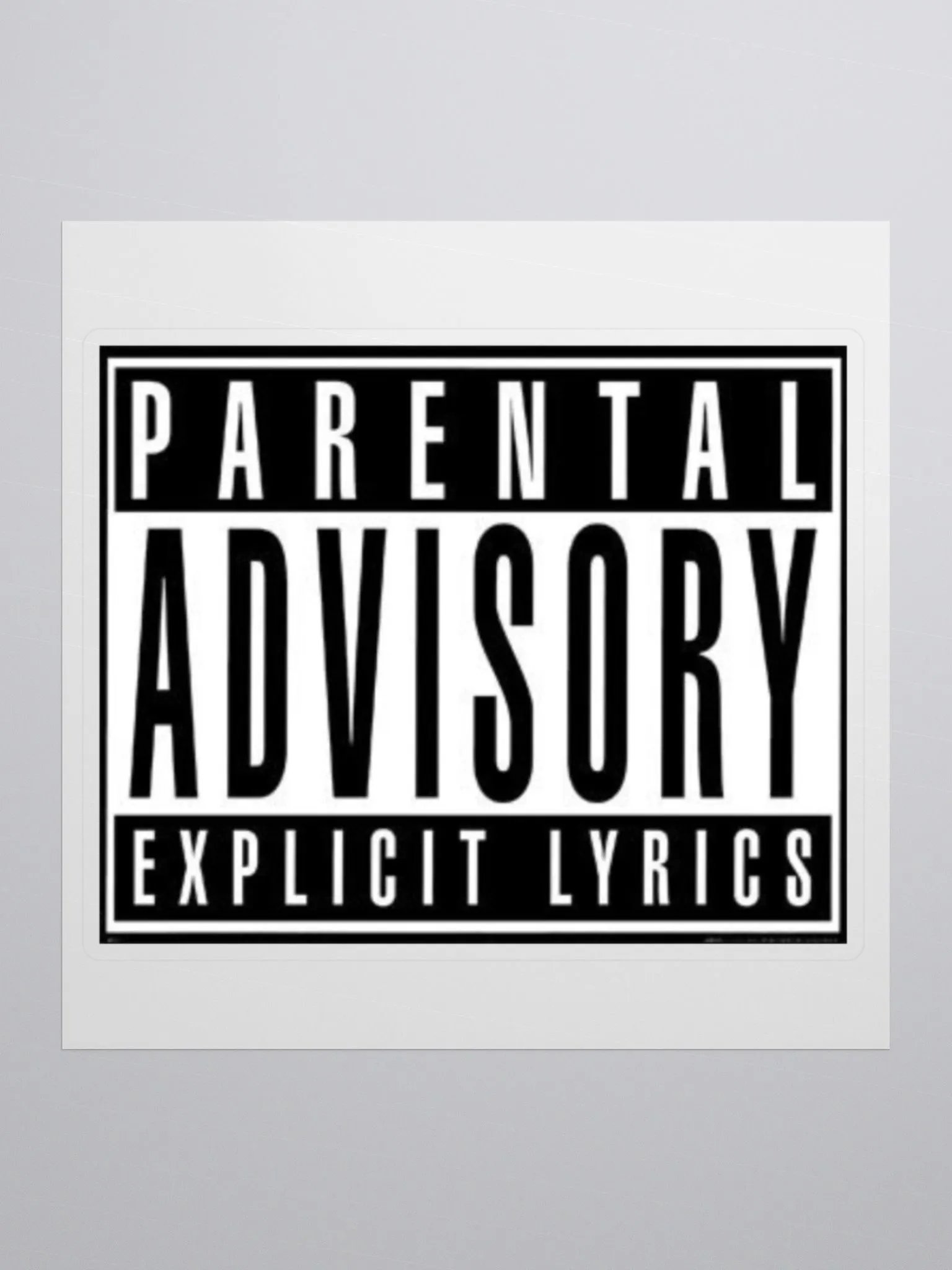 Parental Advisory Explicit Lyrics sticker product image (1)