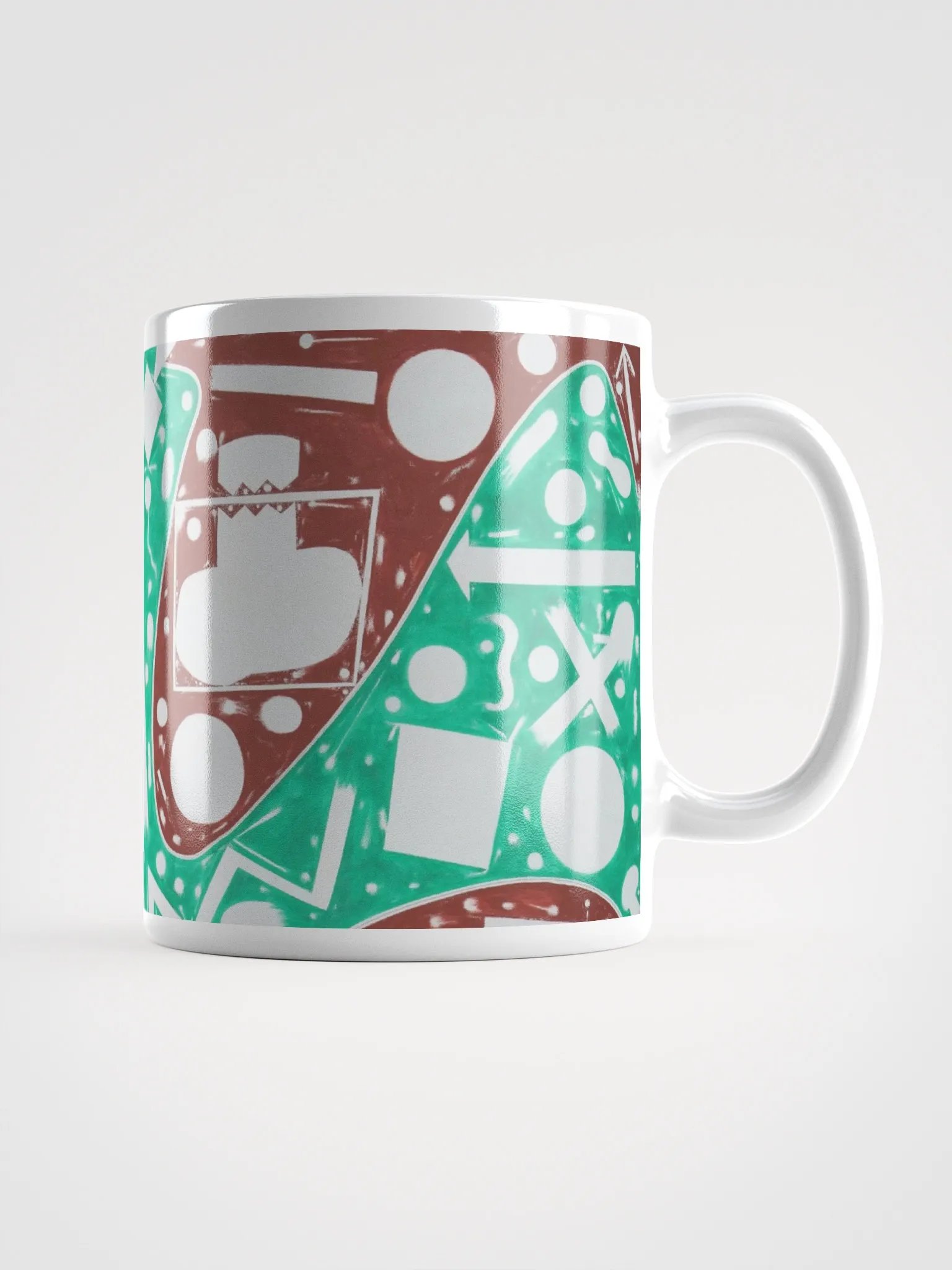 Cartoon Cosmos White Glossy Mug product image (1)