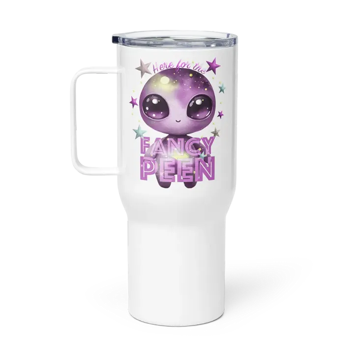 Fancy Alien Travel Mug (Soft Mauve Dude) product image (1)