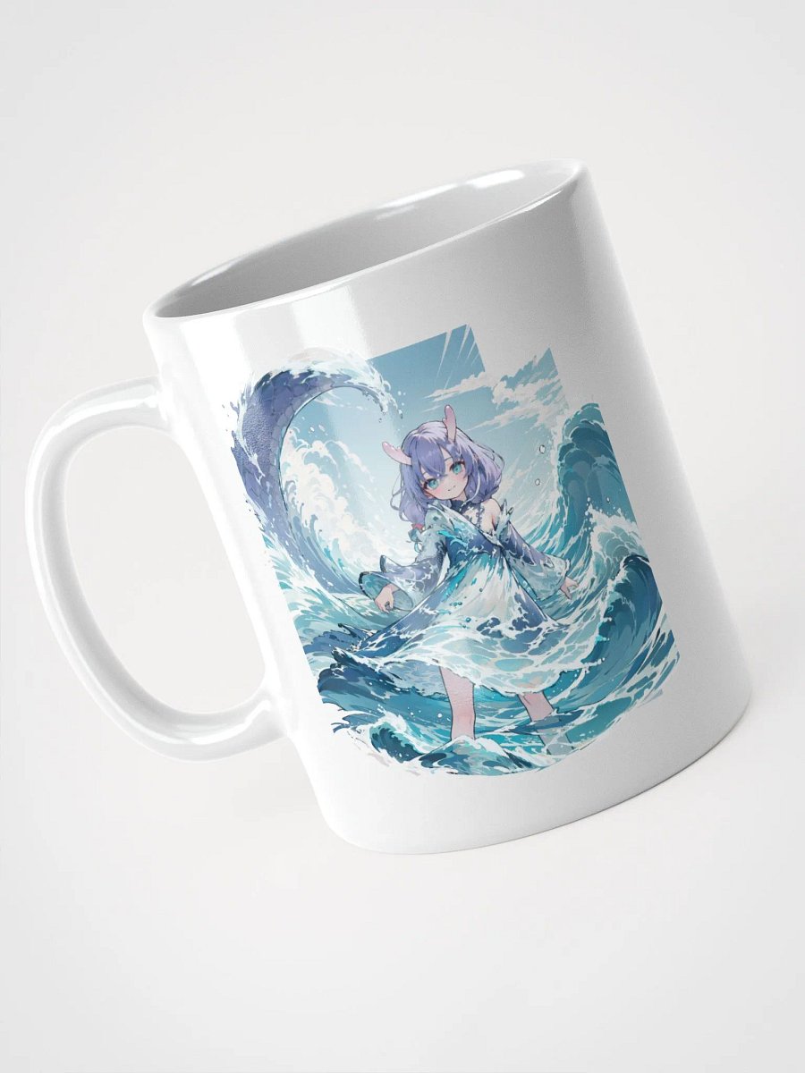 White Glossy Mug - Bailu v1 (Honkai Star Rail) product image (3)