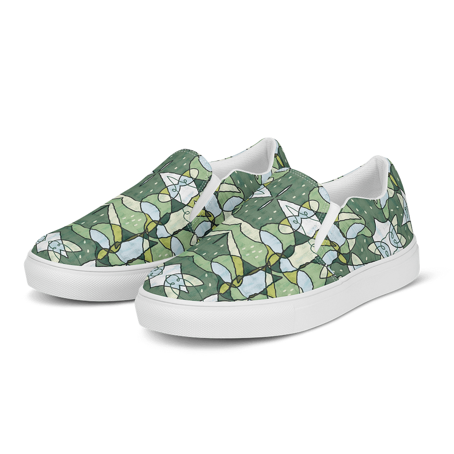 Cucumber Lineage – Men's Slip-On Canvas Shoes product image (3)