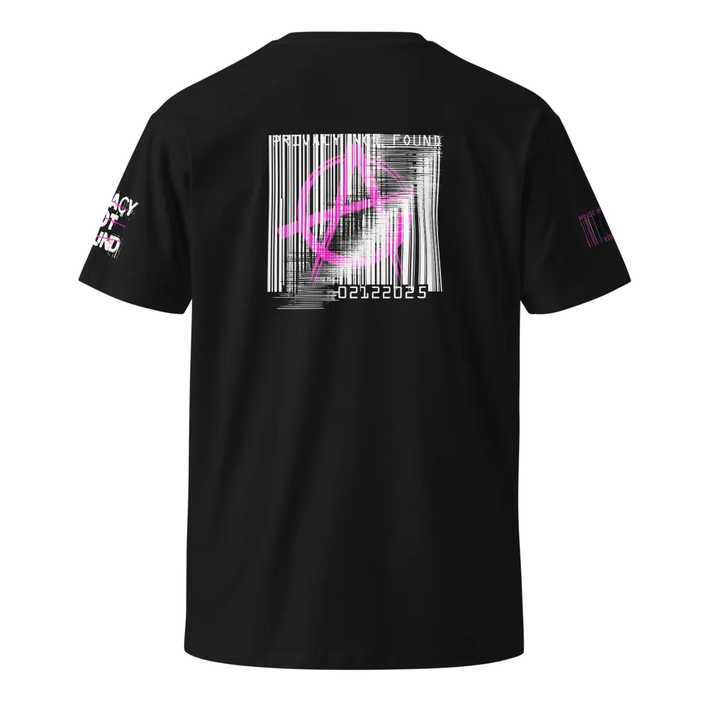 CYBERPUNK GLITCH PUNK UNISEX TSHIRT - PRIVACY NOT FOUND, ANARCHIST DYSTOPIAN STREETWEAR product image (1)