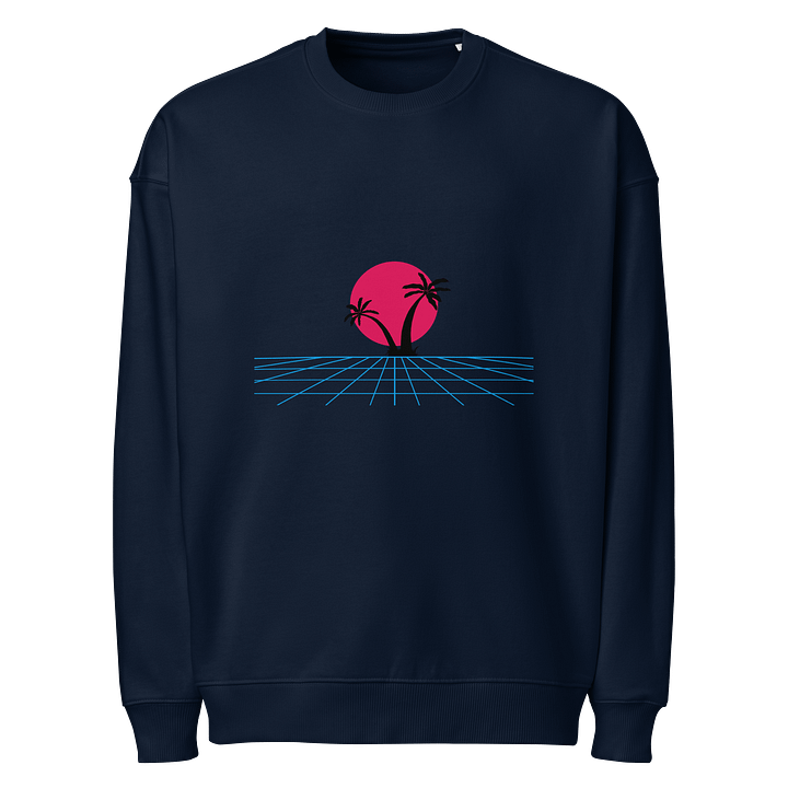 Neon Sunset Organic Oversized Sweatshirt product image (1)