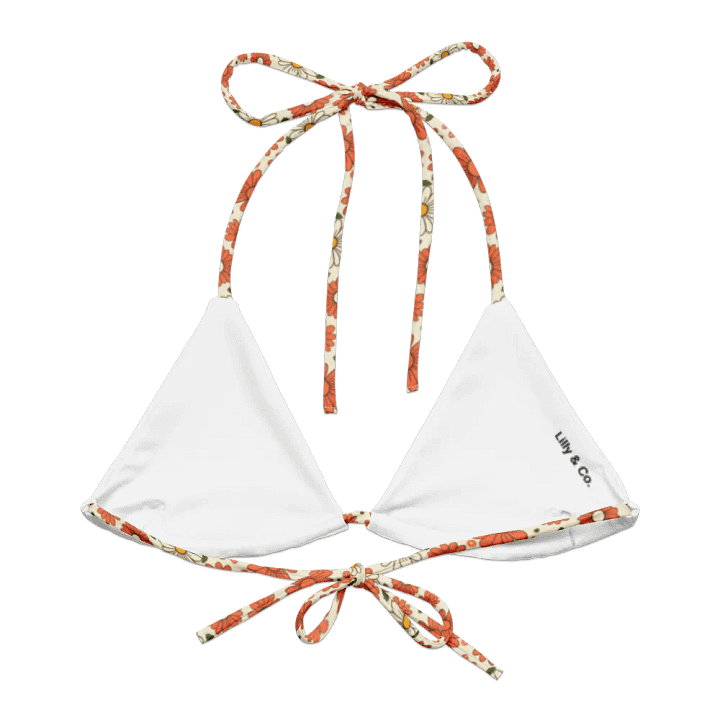 Retro Bloom String Bikini Top – Floral Vibes & Feel-Good Energy product image (1)
