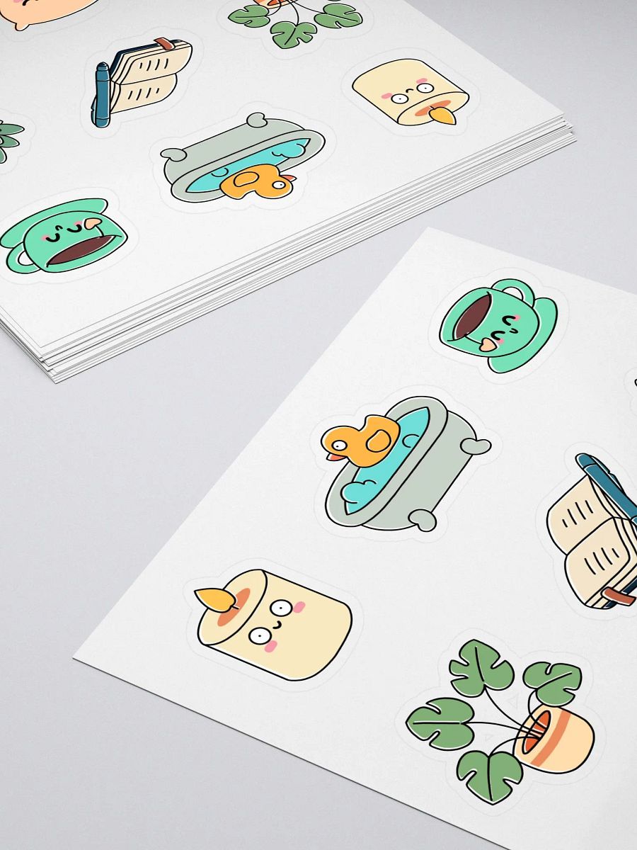 Self-Care & Mental Health Stickers Pack – Kawaii Stickers for Wellness, Journals, and Planners product image (4)