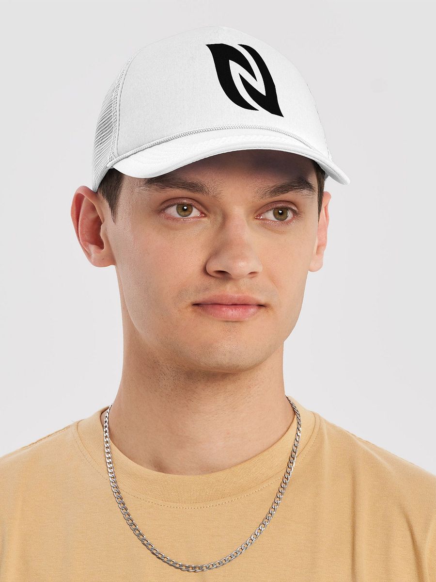 Midnight Black Foam Trucker Hat product image (29)