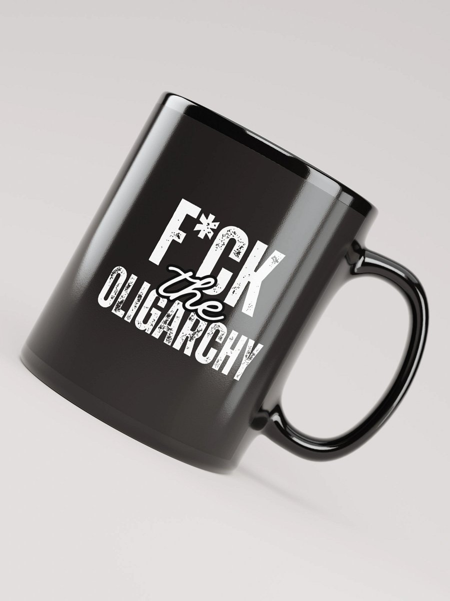 F*ck the Oligarchy: Black Glossy Mug product image (7)