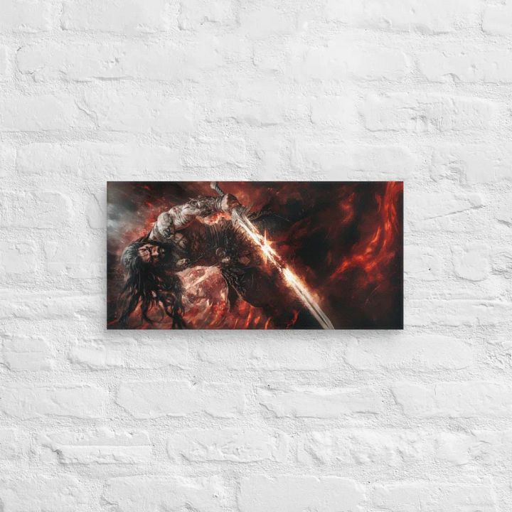 Barbarian with his sword 01 - Canvas product image (2)