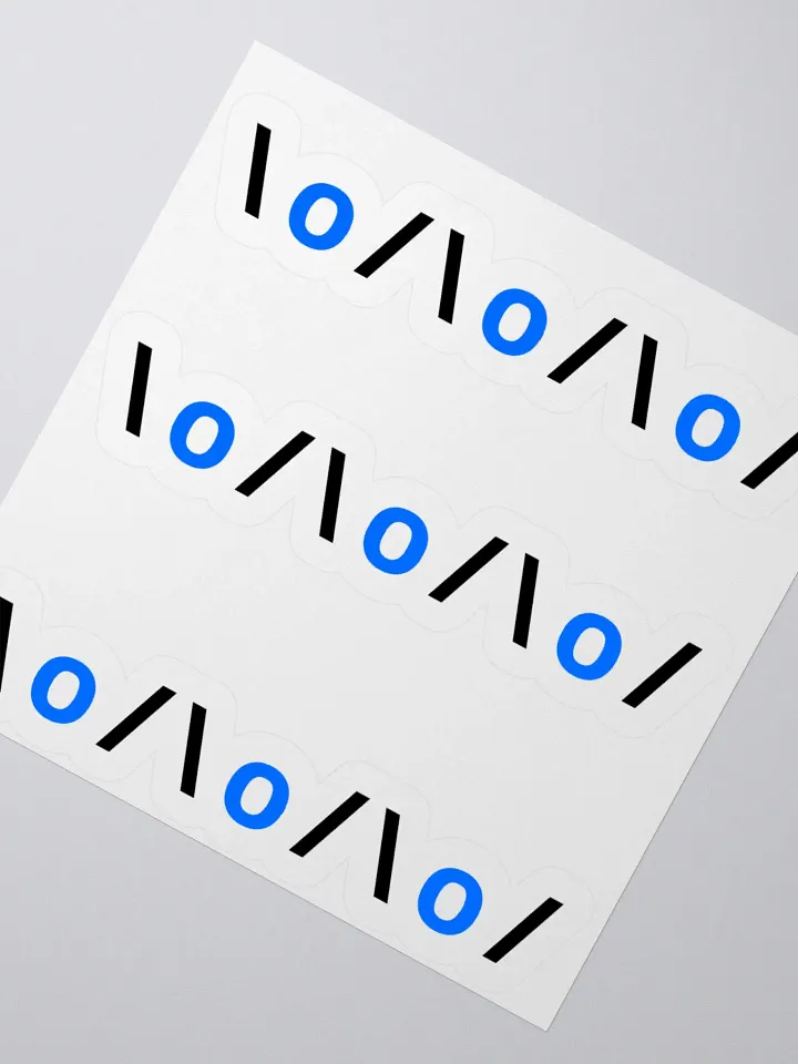 Arms Up Text Art 3 in One Kiss Cut Stickers product image (6)