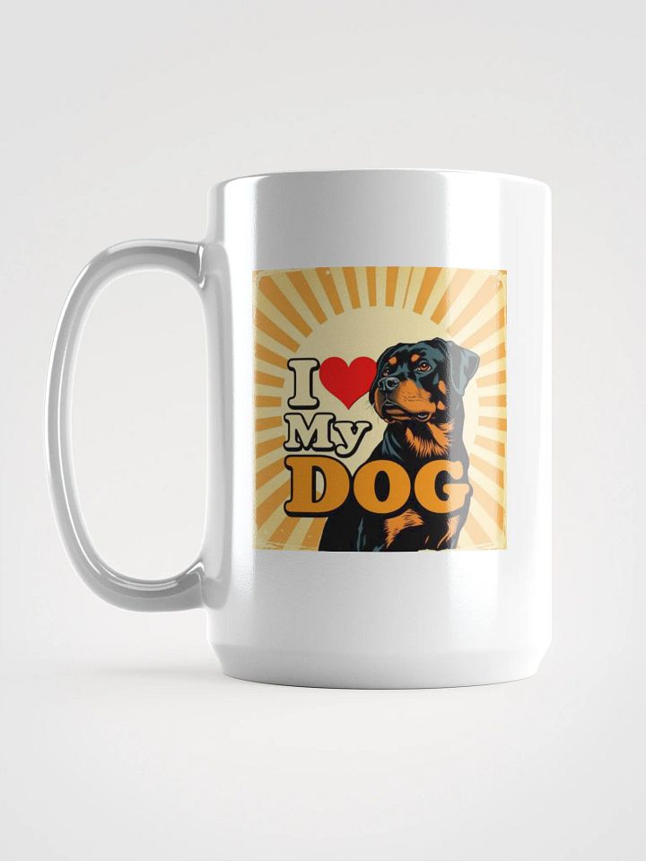 Rottweiler Love White Glossy Mug product image (1)