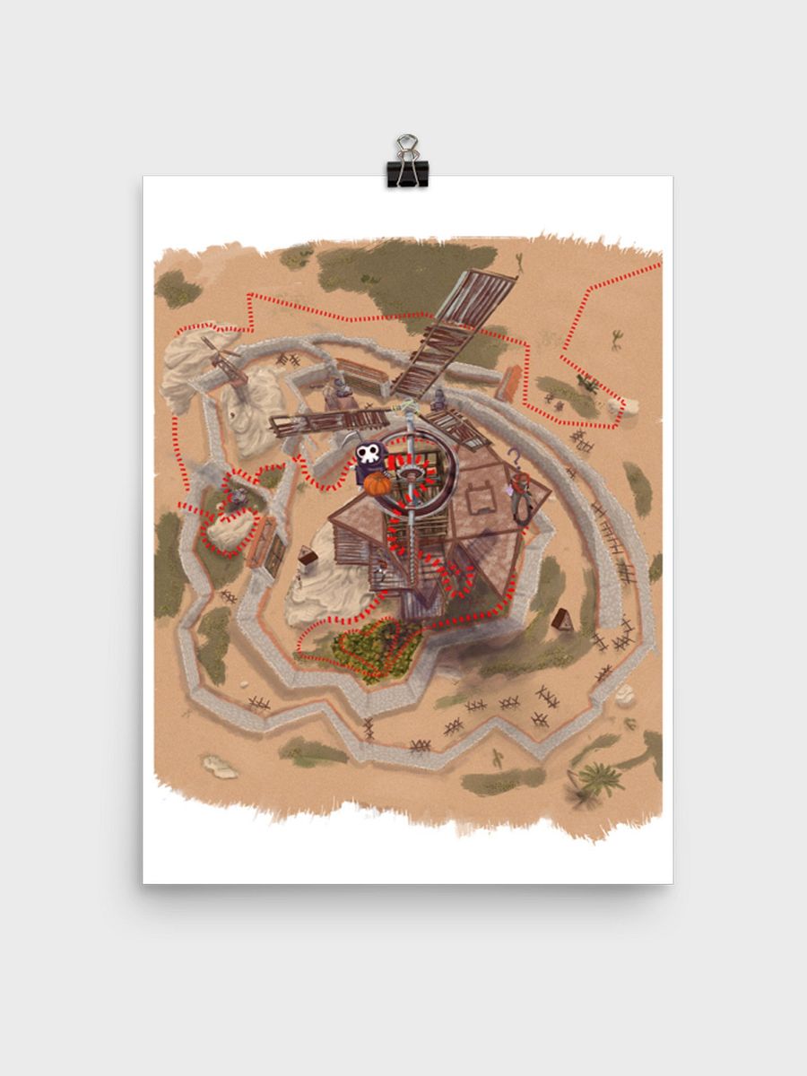 TREASURE MAP POSTER (UNFRAMED) product image (2)