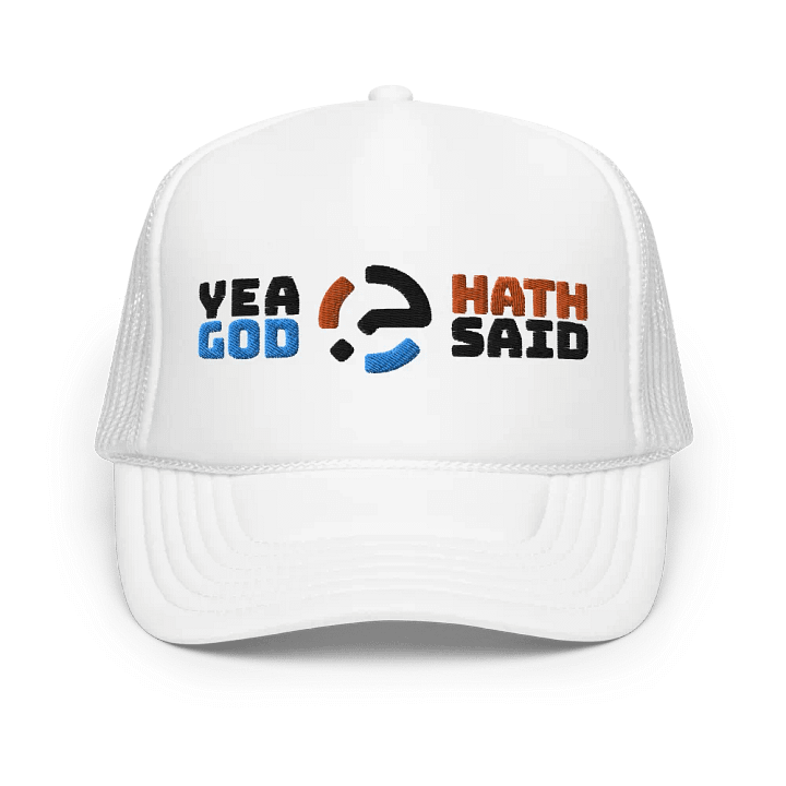 Yea God Hath Said - Embroidered Cap White product image (1)