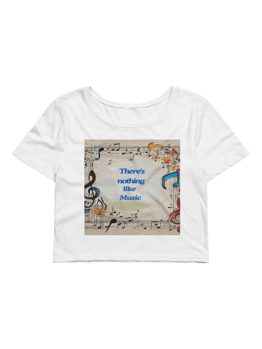 Musical Notes Motivation Crop Tee product image (1)