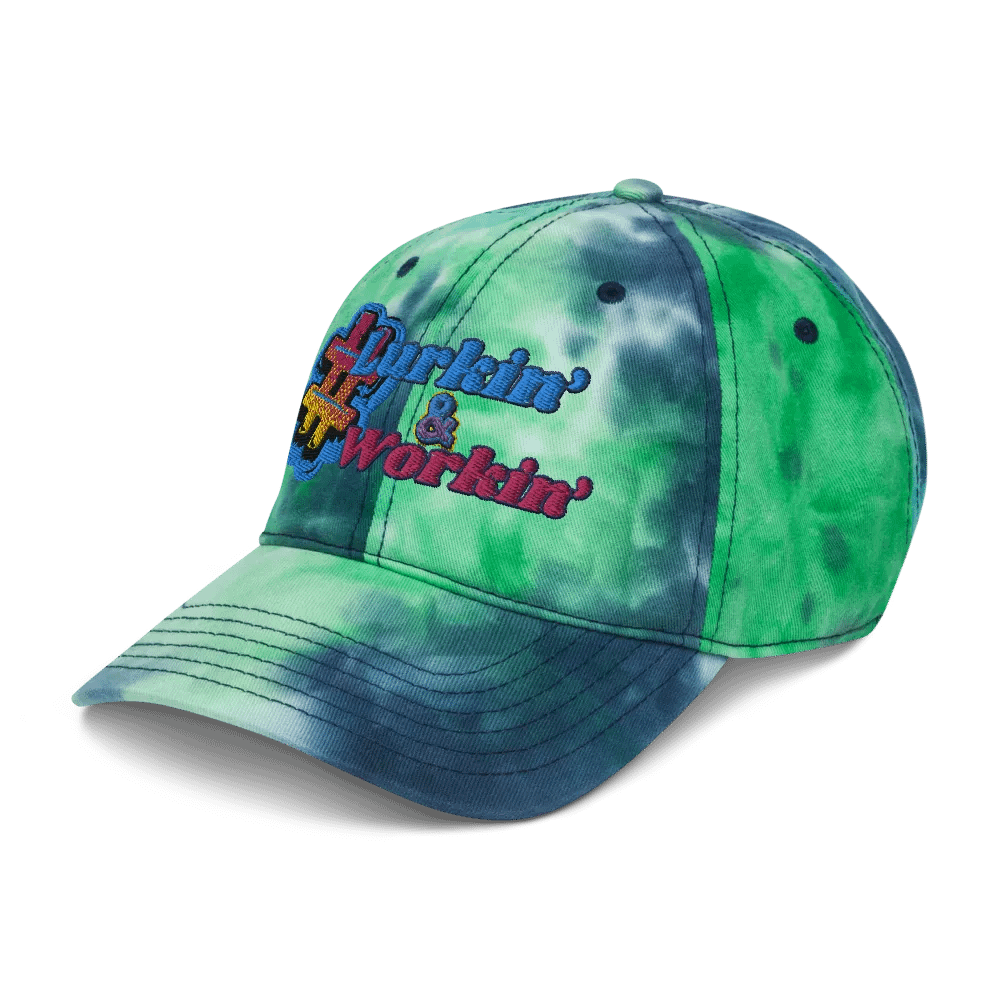Lurkin' & Workin' Tie-Dye Hat product image (4)