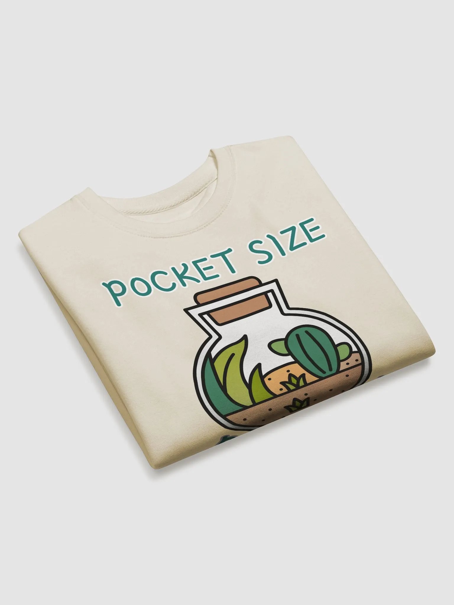 Pocket Size Paradise Home Mini Plant Terrarium Sweatshirt product image (3)